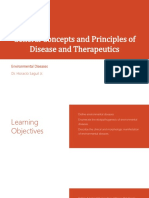 General Concepts and Principles of Disease and Therapeutics: Environmental Diseases Dr. Horacio Saguil JR