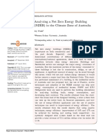 Analyzing A Net Zero Energy Building (NZEB) in The Climate Zone of Australia