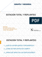 Estación Total y Replanteo