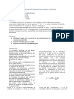 Informe 4 Determinación de La Constante Universal de Los Gases