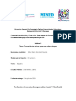 Modulo 3 Tema Formación de Valores para Una Cultura de Paz