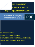 Question Answer of Surgery Mbbs Supplementary 1st Paper C