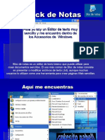 Diapositiva Block de Notas y Word Pad