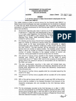 Government of Rajasthan Finance Department (Rules Division) F. 6 (5) FD (Ru Les Jaipur, Dated: Order Sub: Grant of Ad"hoc Bonus To State Government Employees For The Financial Year