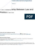 Relationship Between Law and Politics