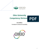 Ohio University Competency Dictionary: First Edition