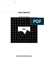Multimeter Leader 856 User Manual