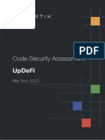 Certik Audit Report UpDeFi