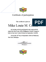 Certificate of Participation-GSP