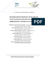 2.1 Sensoriamento Remoto Aplicado No Uso e Ocupação Do Solo Da Bacia Hidrográfica Do Rio Salgado-Ba