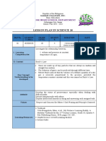 Lesson Plan in Science 10: Junior High School Department