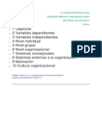 10 Características Del Comportamiento Organizacional.2020