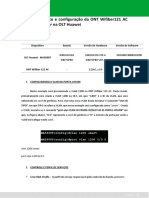 Configuração Huawei 5608T - WiFiber 121 AC - 0