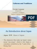 Japanese Cultures and Traditions: Foreign Language