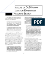 DoD Human Radiation Experiment Records Search