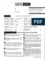Instructions: Rotary Lobe Blowers