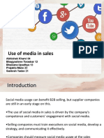 Use of Media in Sales and Selling