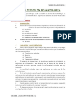 Examen Fisico en Reumatologia