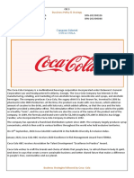 Bussiness Policy & Strategy: Company Selected Coca Cola