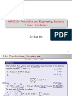 AMA2104 Probability and Engineering Statistics 3 Joint Distribution