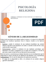 Unidad 3. Genesis y Evolucion de Las Crencias Reigiosas