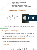 Slides Sintese Acetanilida