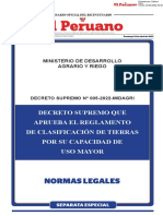 Clasificación de Tierras Por Su Capacidad de Uso Mayor