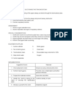 Checklist On TRACHEOSTOMY CARE - SUCTIONING