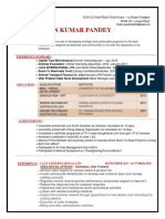 Résumé - Arun Kumar Pandey: Objective