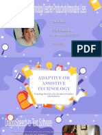 Adaptive or Assistive Technology Teacher Productivity Innovative Uses Presentation