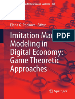 Imitation Market Modeling in Digital Economy: Game Theoretic Approaches