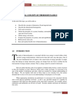 Topic 1: Fundamental Concept of Thermodynamics