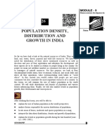 Population Density, Distribution and Growth in India: Module - 9