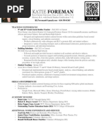 Kforeman - Resume May 2022