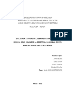 República Bolivariana de Venezuela Ministerio Del Poder Popular para La Educación Unidad Educativa Bolivariana Estado Anzoátegui Mucurubá - Mérida