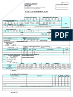 Planilla de Registro de Postgrado