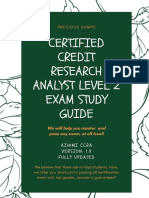 Certified Credit Research Analyst Level 2 Exam Stu