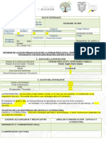 Modelo de Informe de Avances Pedagogicos Udai