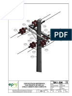 Eslab: Disposici N en Referencia Con Cruceta de 1500 MM Cable Cubierto Red Compacta