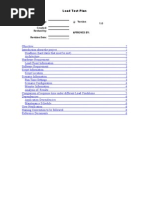 Load Test Plan: Load Test Plan Created By: 1.0 Created: Approved By: Revised By: Revision Date