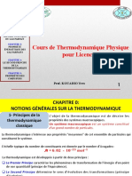 Cours Thermodynamique MI2