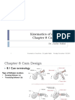 Kinematics of Machines Chapter 8 Cam Design: Dr. Jaafar Hallal