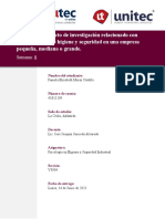 S8 - Tarea 8.1 - Proyecto de Investigación Relacionado Con Problemáticas de Higiene y Seguridad en Una Empresa