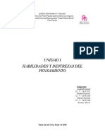 Trabajo de Orientacion I (DESTREZAS Y ABILIADADES DEL PENSAMIENTO)