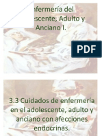 3.3 Cuidados de Enfermería en El Adolescente, Adulto y Anciano Con Afecciones Endocrinas.