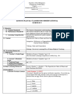 Cot Lesson Plan Science 5