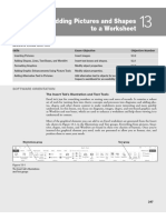 Adding Pictures and Shapes To A Worksheet: Lesson Skill Matrix