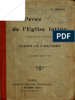 Monnier. Morceaux Choisis Des Pères de L'eglise Latine. 1912.