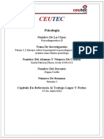 Tareas 1.2 Ensayo Sobre La Perspectiva Psicológica A La Que Más Se Orienta Como Futuro Psicólogo