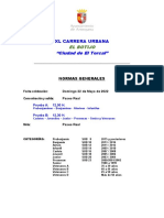 NORMATIVA XL CARRERA URBANA Ciudad de El Torcal